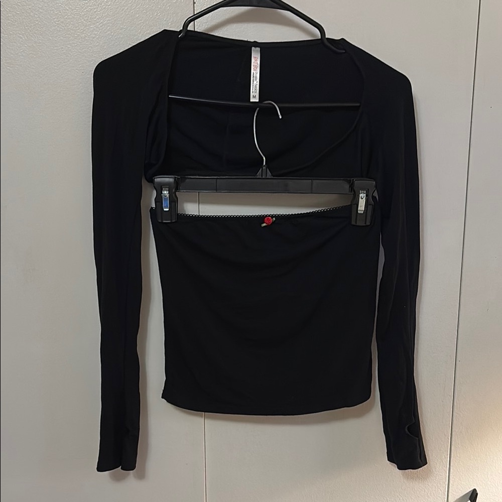 Ratboi Black Tube Top & Bolero